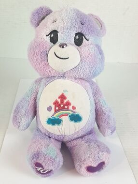 🛍Care Bears Care-a-Lot Bear 40th Anniversary 18" Plush Purple 2022 Basic Fun p8